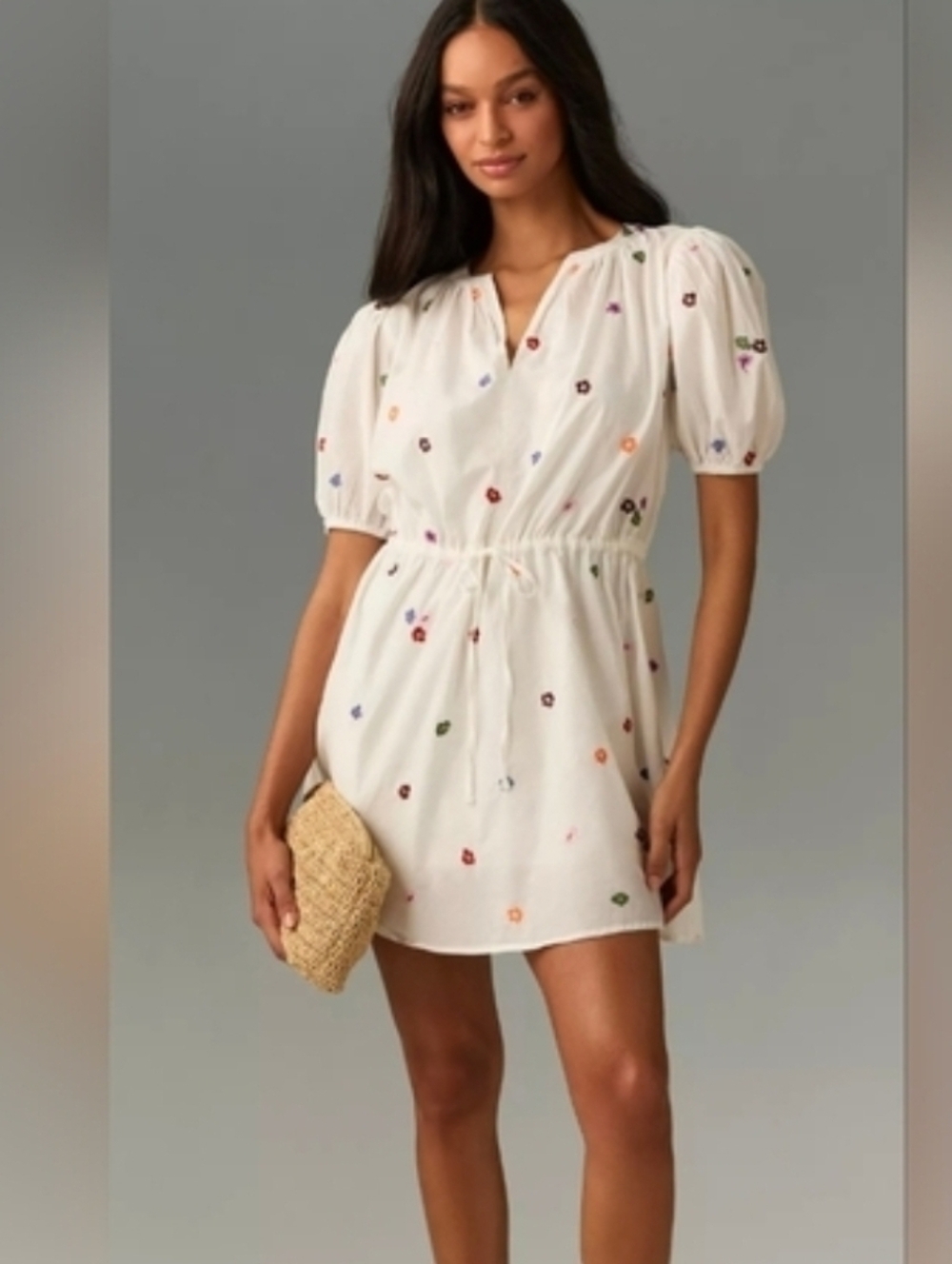 Velvet by Graham & Spencer Women's Cleo Novelty Embroidery Short Dress Small